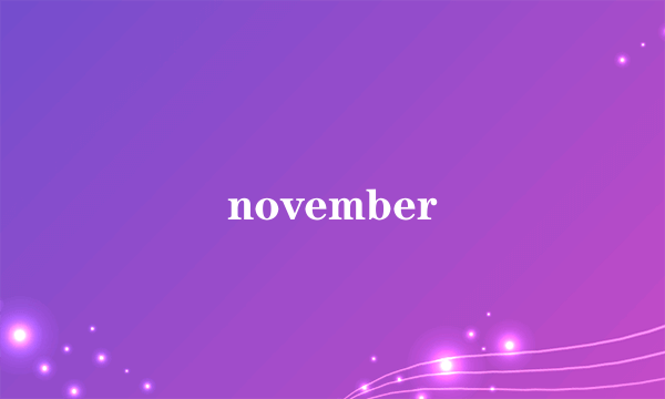 november