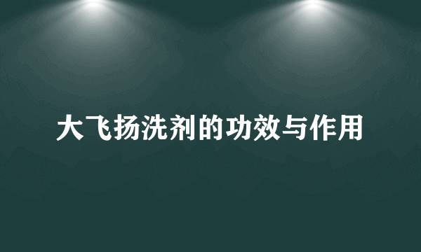 大飞扬洗剂的功效与作用