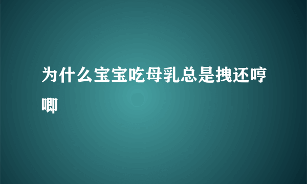 为什么宝宝吃母乳总是拽还哼唧