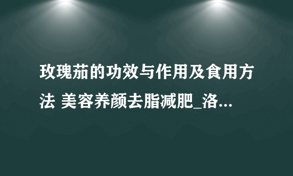 玫瑰茄的功效与作用及食用方法 美容养颜去脂减肥_洛神花茶的食用方法_玫瑰茄的副作用