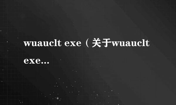 wuauclt exe（关于wuauclt exe的简介）