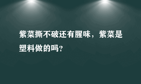 紫菜撕不破还有腥味，紫菜是塑料做的吗？