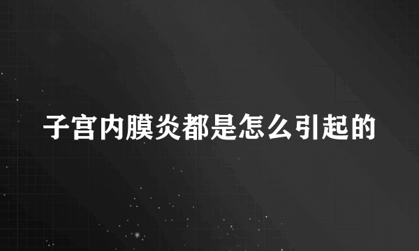 子宫内膜炎都是怎么引起的