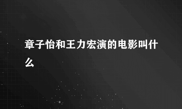 章子怡和王力宏演的电影叫什么