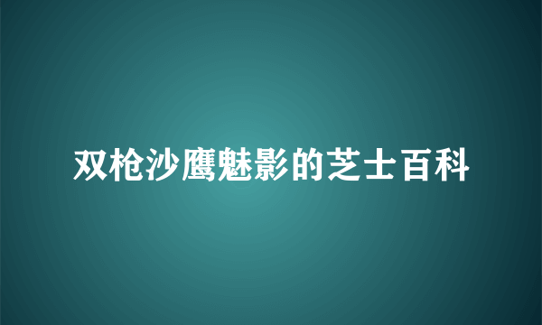 双枪沙鹰魅影的芝士百科