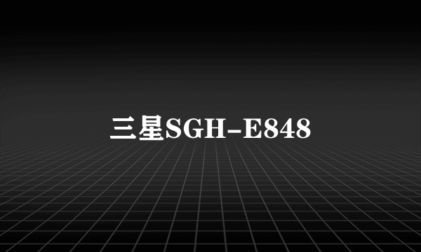 三星SGH-E848