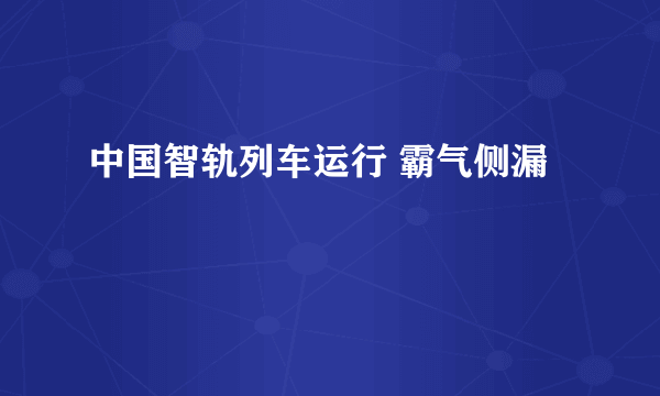 中国智轨列车运行 霸气侧漏