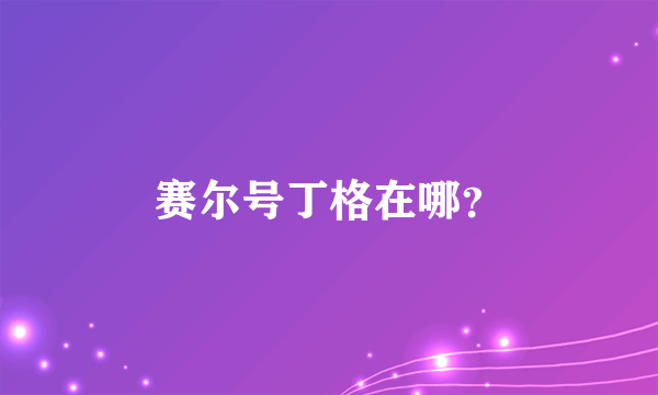 赛尔号丁格在哪？