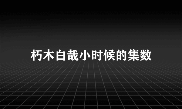 朽木白哉小时候的集数