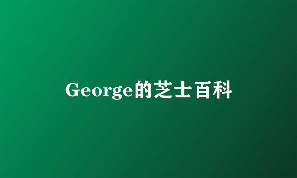 George的芝士百科