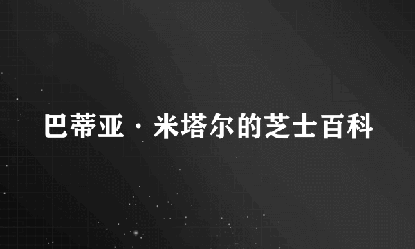 巴蒂亚·米塔尔的芝士百科