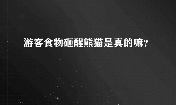 游客食物砸醒熊猫是真的嘛？