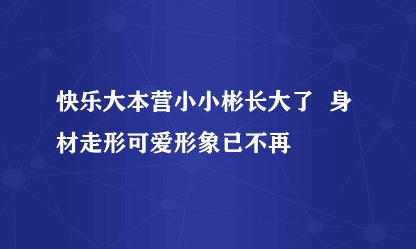 快乐大本营小小彬长大了  身材走形可爱形象已不再