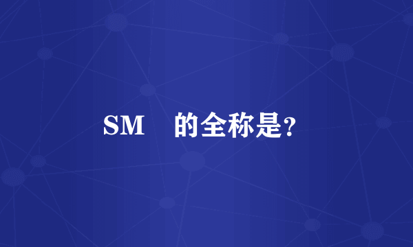 SM丅的全称是？