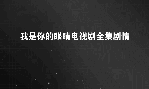 我是你的眼睛电视剧全集剧情