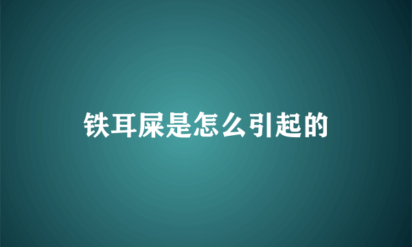 铁耳屎是怎么引起的