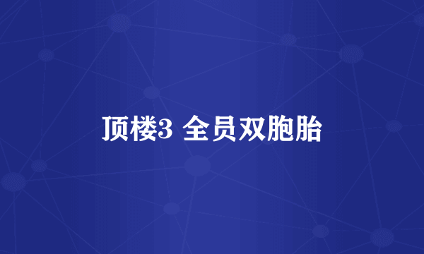 顶楼3 全员双胞胎