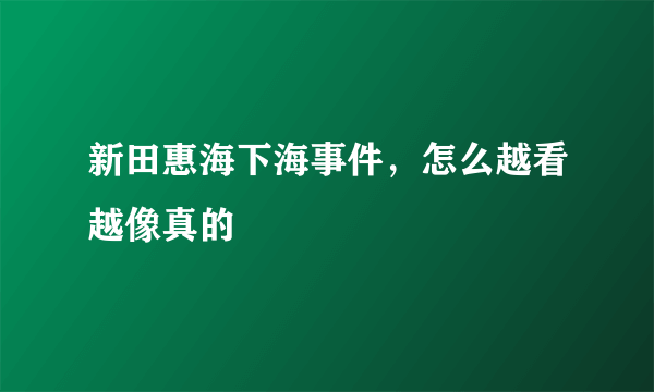 新田惠海下海事件，怎么越看越像真的