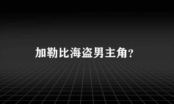 加勒比海盗男主角？