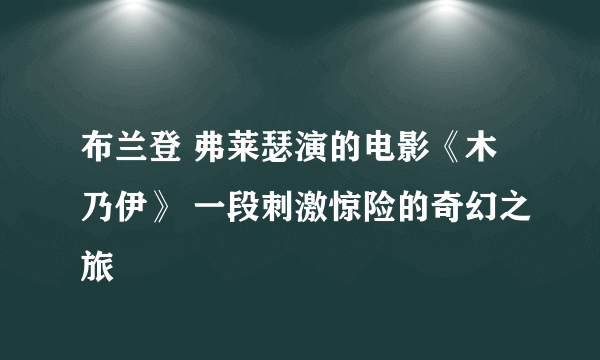 布兰登 弗莱瑟演的电影《木乃伊》 一段刺激惊险的奇幻之旅