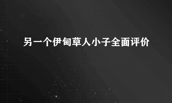 另一个伊甸草人小子全面评价