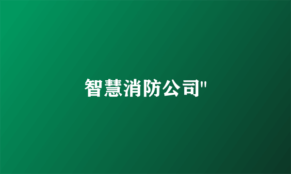 智慧消防公司