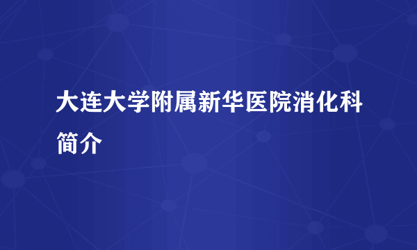 大连大学附属新华医院消化科简介