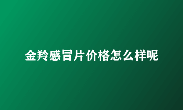 金羚感冒片价格怎么样呢