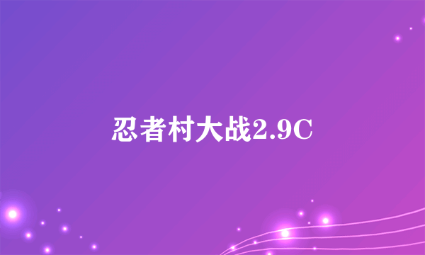 忍者村大战2.9C