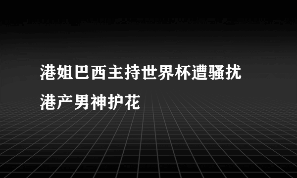 港姐巴西主持世界杯遭骚扰 港产男神护花