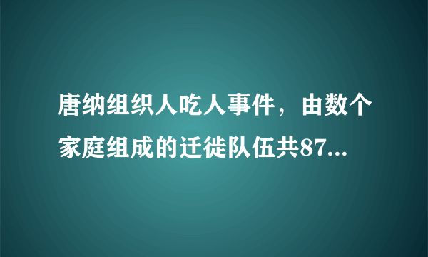 唐纳组织人吃人事件，由数个家庭组成的迁徙队伍共87人翻山越岭往西部出发-飞外网